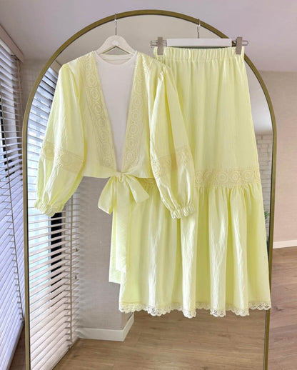 Lace Etekli Takım