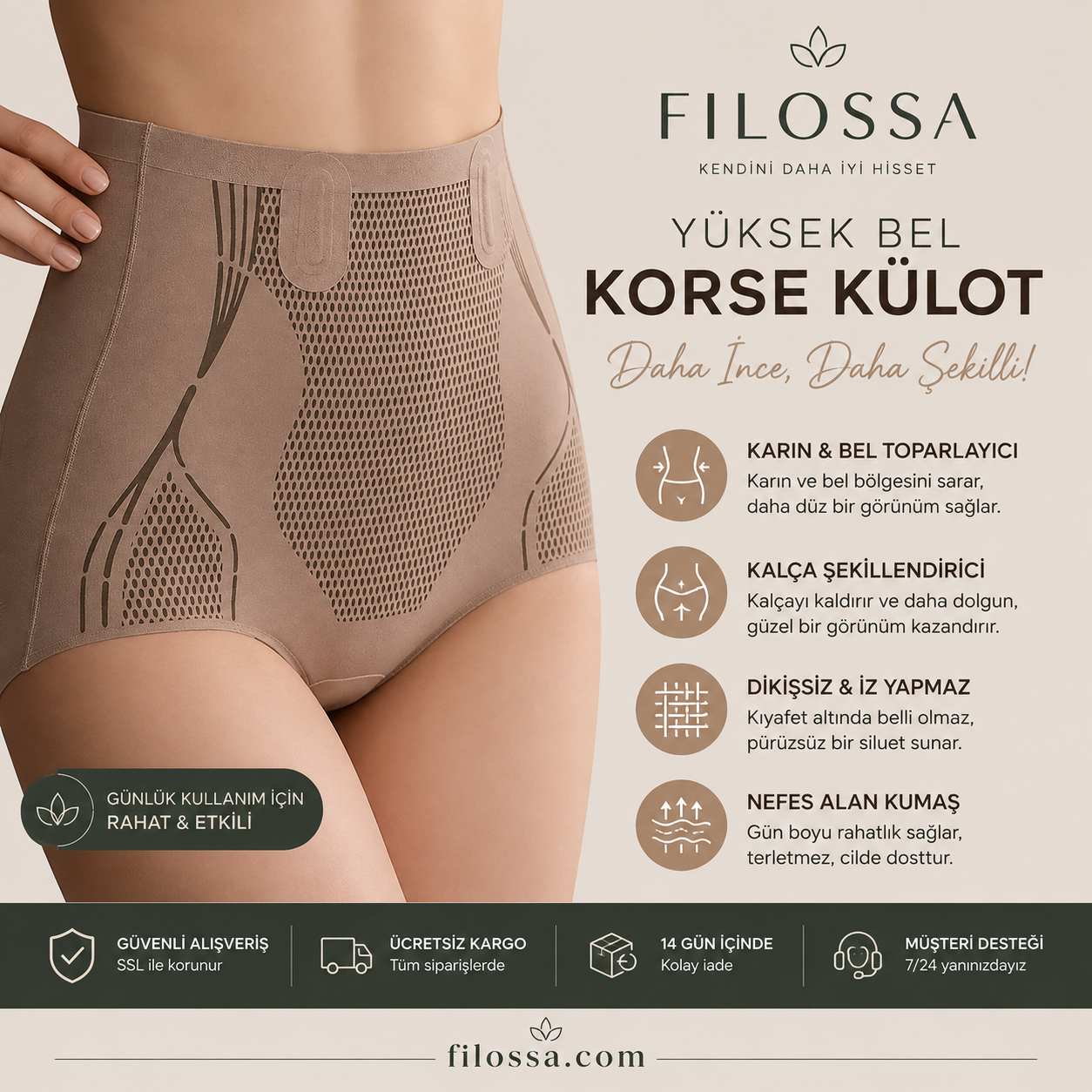 Toparlayıcı Sıkılaştırıcı Külot Korse